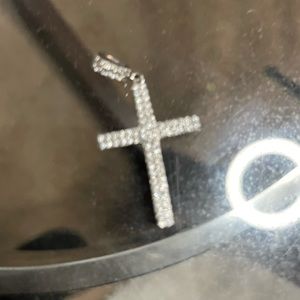 Sterling silver cross charm